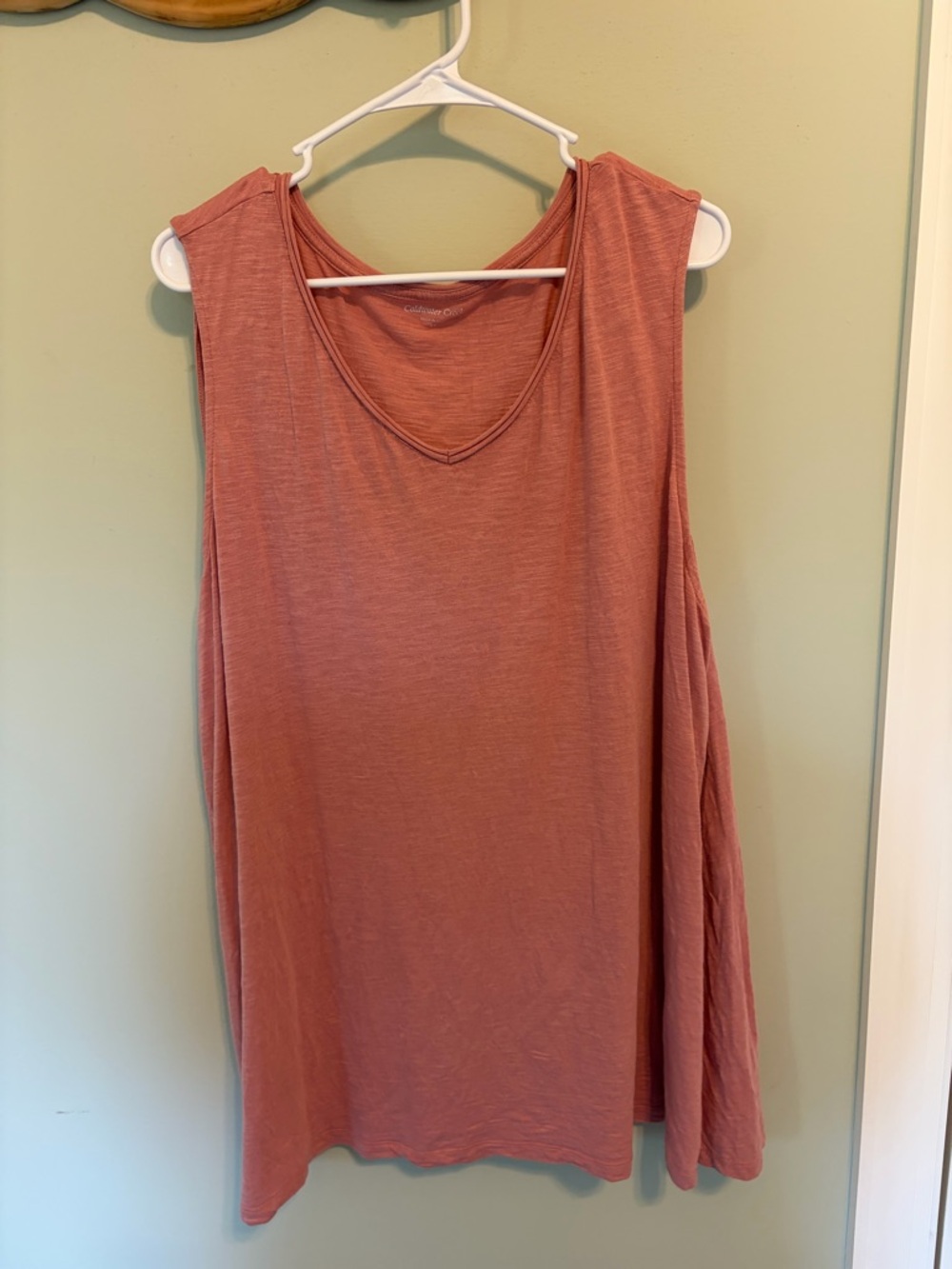 Coldwater Creek Sleeveless Scoop Tank in Dusty Rose